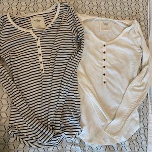A&F long sleeve bundle M